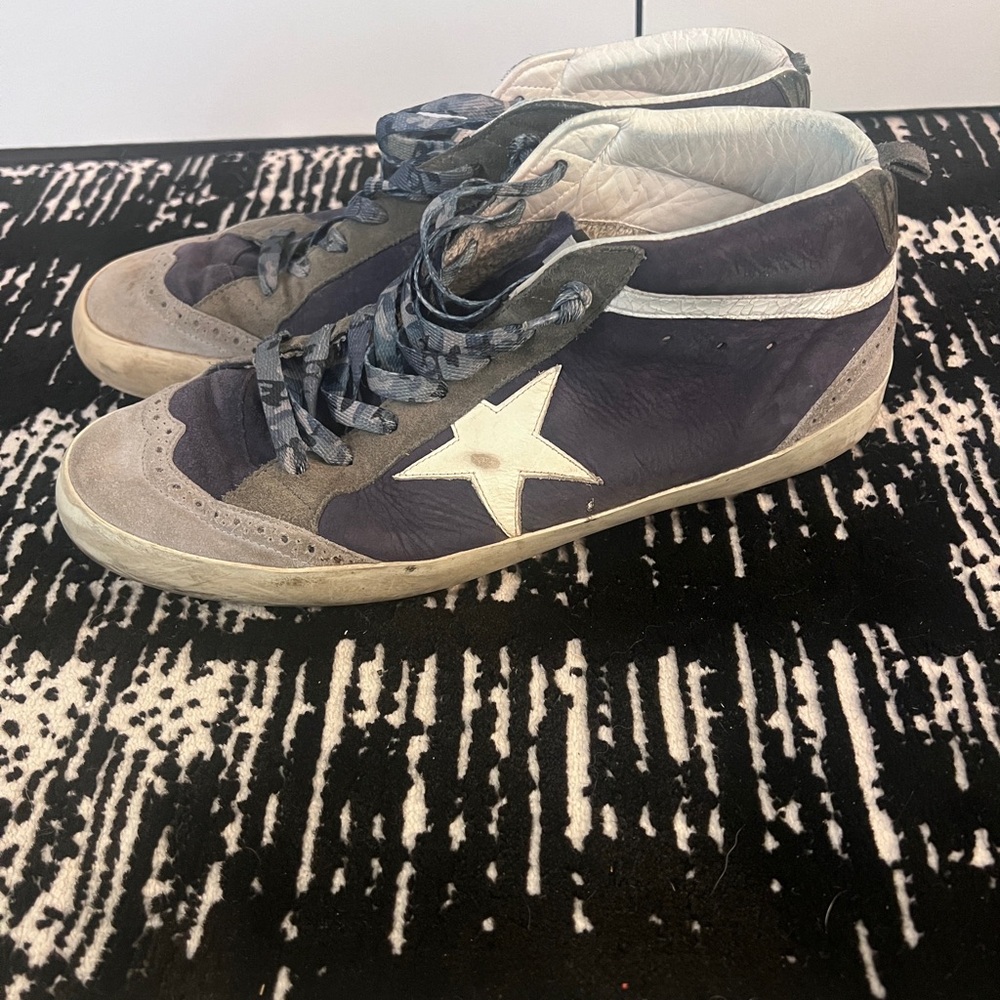 GGDB Golden Goose MIDSTAR Men's 45, 11 Gray and Blue Sneakers - Picture 3 of 9